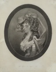 ロバートダンカートン（1744-c.1811）、1786年（メゾチント）によって刻まれたビリントン夫人